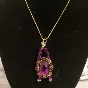 Purple & Gold Necklace